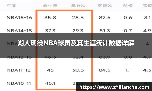 湖人现役NBA球员及其生涯统计数据详解